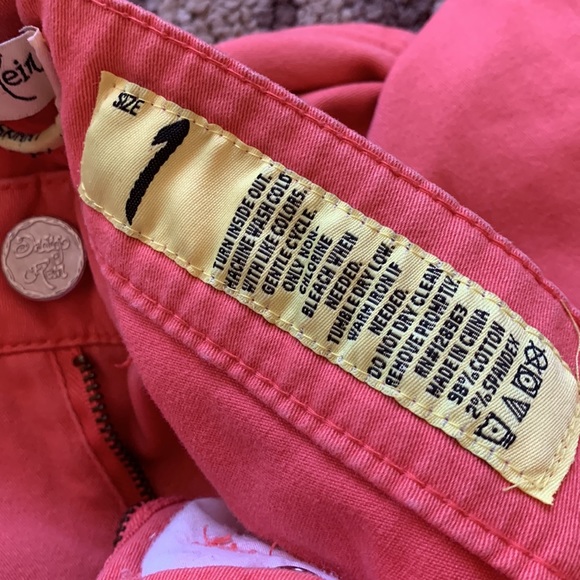 🔥Indigo Rein Coral Skinny Jeans Size 1 - Picture 4 of 6